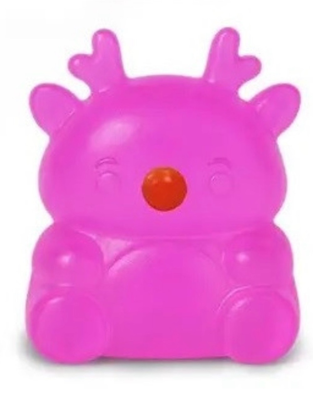 Squishy Top Trenz Super Duper Sugar Squisher Rudy Reindeer Holiday Edition Pink